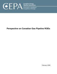 CEPA Gas Pipeline ROE Paper Outline