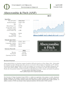 Abercrombie & Fitch (ANF) - University of Oregon Investment Group