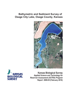 Bathymetric and Sediment Survey of Osage City Lake, Osage