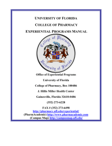 College of Pharmacy - University of Florida
