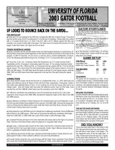 university of fl university of florida 2003 gator football tor