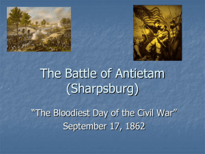 The Battle of Antietam (Sharpsburg)