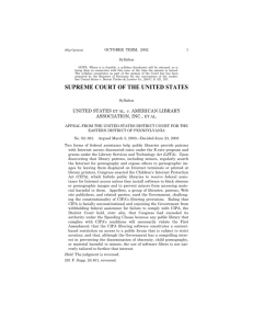 United States v. American Library Association