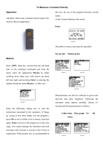 Measuring a Constant Velocity