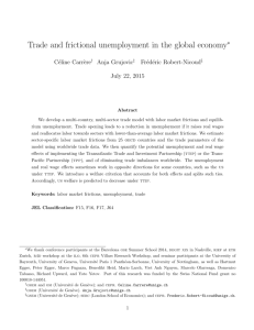 Trade and frictional unemployment in the global economy