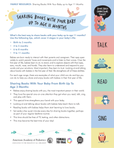 sharing books with your baby up to age 11 months