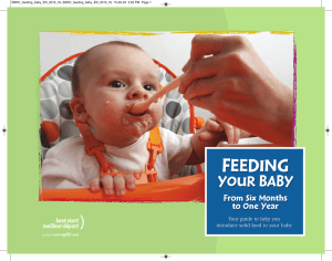 Feeding Your Baby from Six Months to One Year