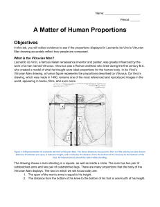 A Matter of Human Proportions Objectives