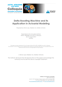 Delta Boosting Machine and its Application in Actuarial Modeling