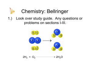 Chemistry: Bellringer