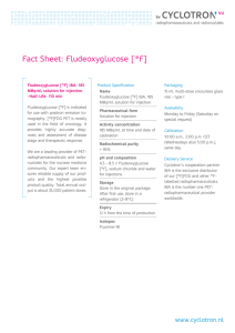 Fact Sheet: Fludeoxyglucose (18F)