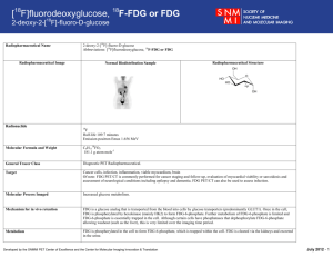 [ F]fluorodeoxyglucose, F-FDG or FDG
