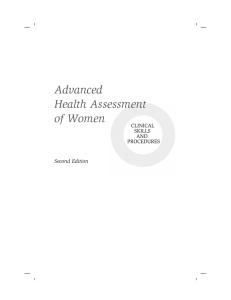 Advanced Health Assessment of Women