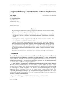 Analysis of Multi-stage Convex Relaxation for Sparse Regularization