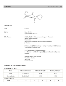 cocaine - SWGDRUG