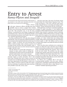 Entry to Arrest - Alameda County District Attorney's Office