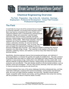 Chemical Engineering Overview