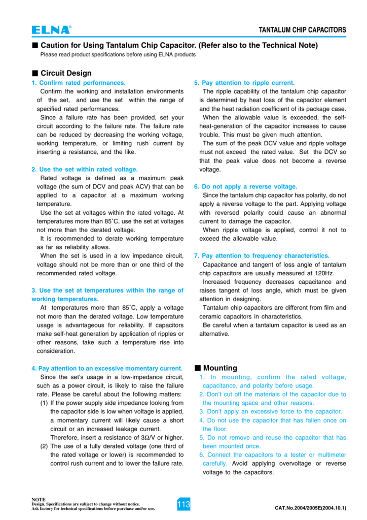 Ceramic Capacitor Pinout Description Parameters Datasheet