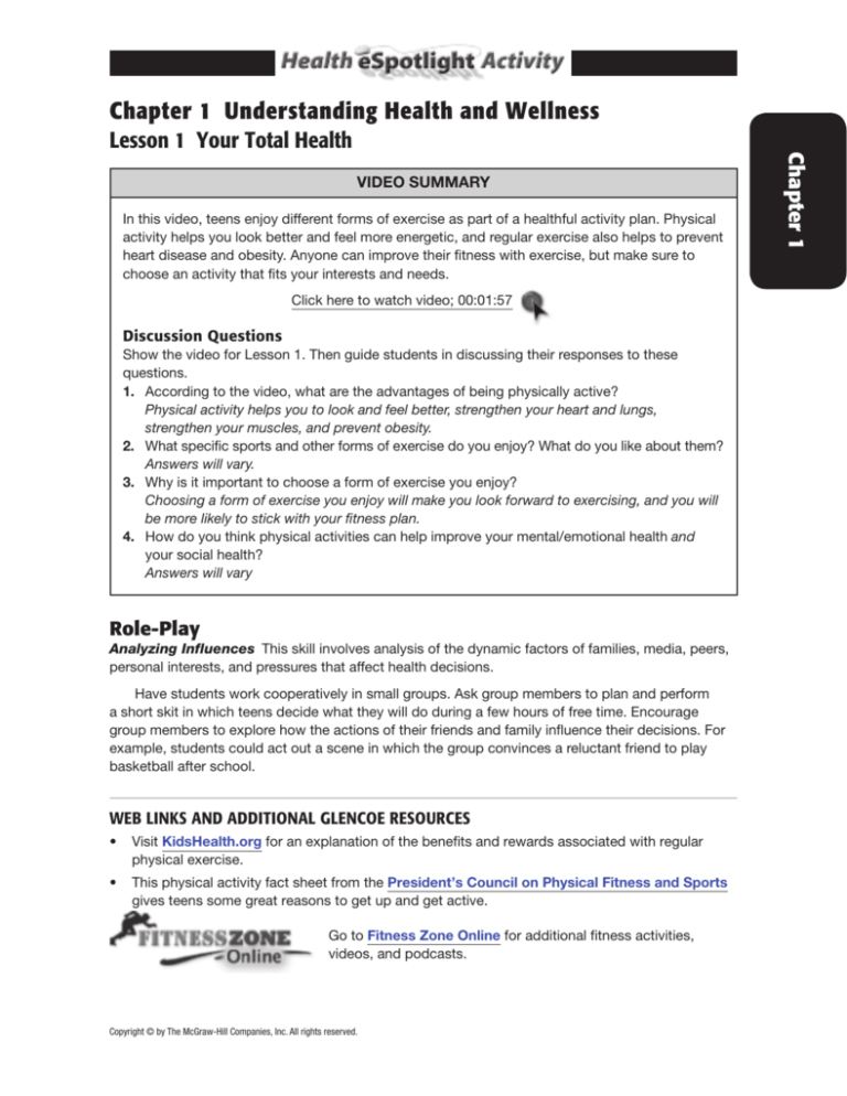 health and wellness assignment pdf