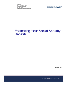 Estimating Your Social Security Benefits
