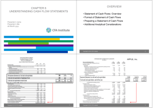 chapter 6 understanding cash flow statements overview