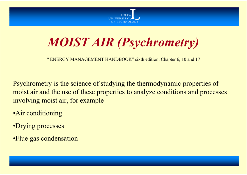 Thermodynamic Properties Of Moist Air Table Brokeasshome