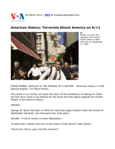 American History: Terrorists Attack America on 9/11
