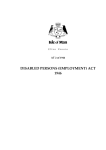 Disabled Persons (Employment) Act 1946