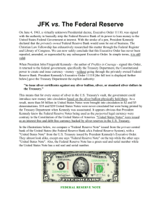 JFK vs. The Federal Reserve