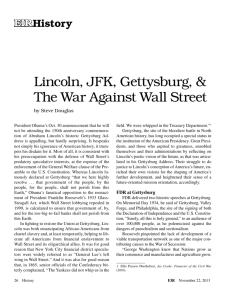 Lincoln, JFK, Gettysburg, & The War Against Wall Street