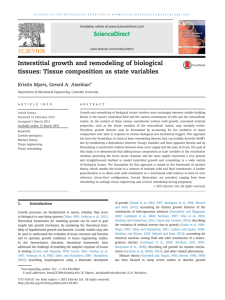 Interstitial growth and remodeling of biological tissues_ Tissue