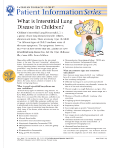 What is Interstitial Lung Disease in Children?