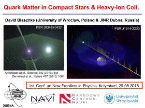 Quark Matter in Compact Stars & Heavy
