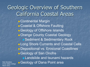 Geologic Overview of Southern California Coastal Areas