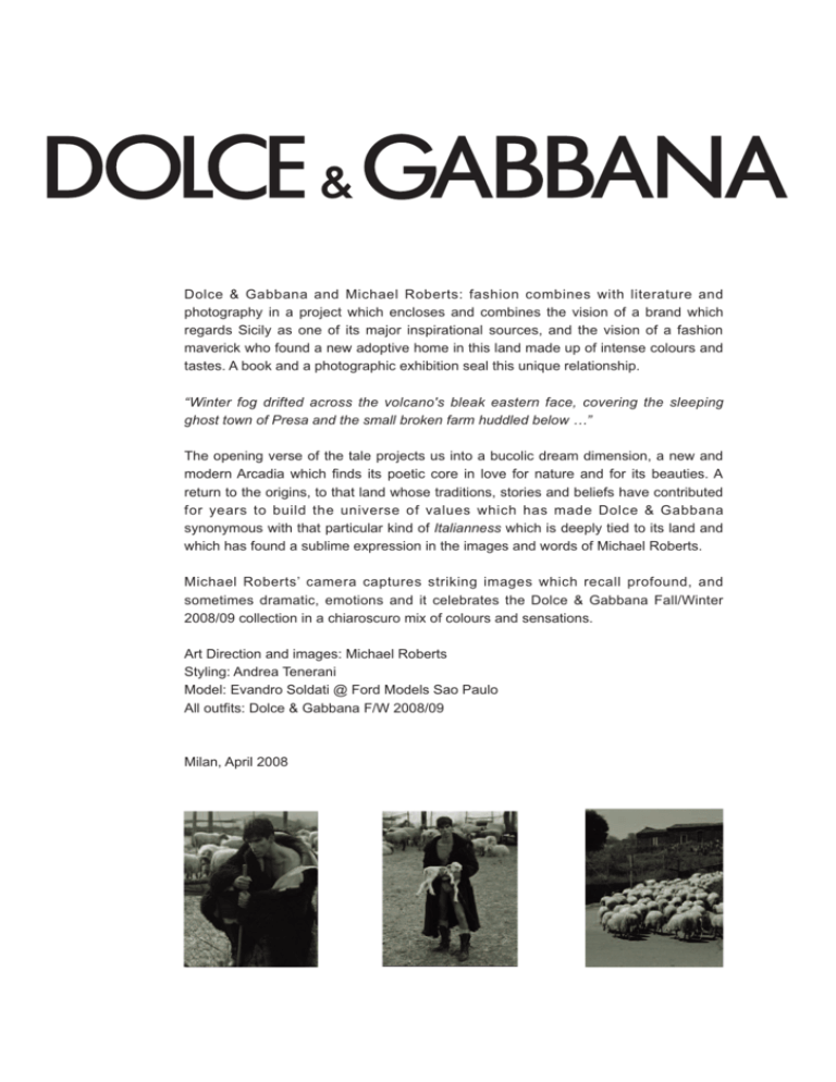 Top 56+ imagen dolce and gabbana press release