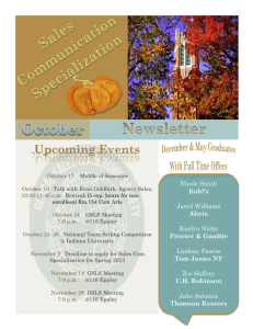 October Newsletter 2012 - The College of Communication Arts