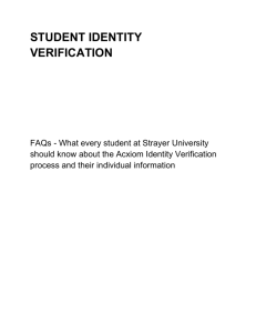 student identity verification