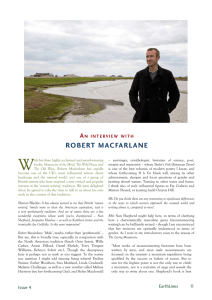 An interview with Robert Macfarlane