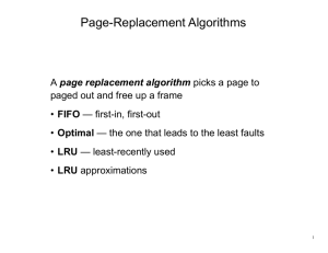 Page-Replacement Algorithms