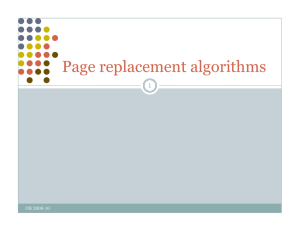 Page replacement algorithms Page replacement - LIRA-Lab