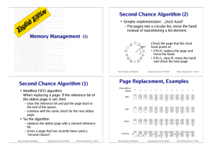 Memory Management (5) Second Chance Algorithm (1) Second