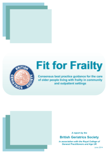 Fit for Frailty - British Geriatrics Society