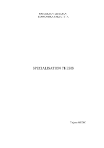 specialisation thesis - CEK