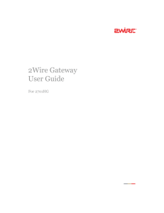 2Wire user guide - Netwood Communications