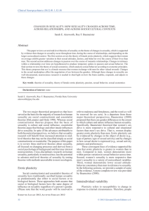 changes in sexuality - Clinical Neuropsychiatry