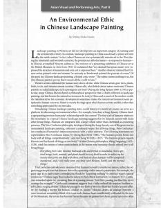an environmental ethic in chinese landscape painting