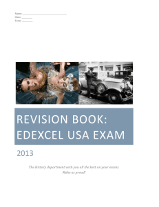 Revision Book: Edexcel USA Exam