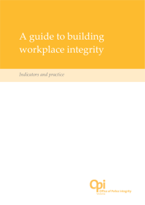 A guide to building workplace integrity - Independent broad