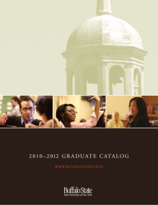 Graduate Catalog - Buffalo State College