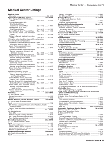 Medical Center Listings - Stony Brook University
